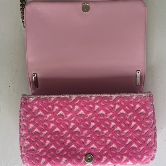 🔴SOLD🔴 BURBERRY Small Lola TB Terry Cloth Crossbody Bag - Picture 14 of 16